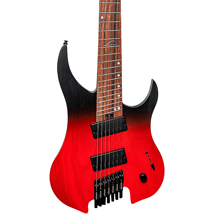 Ghost 7 String Multi Scale Performance Series Electric Guitar Crimson