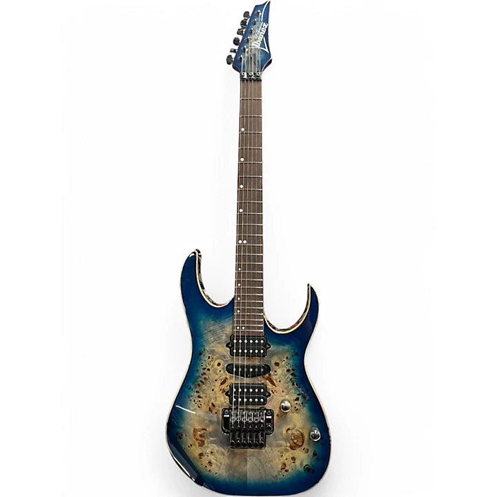 Ibanez Used Ibanez RG1070 PBZ Cerulean Blue Solid Body Electric Guitar.gc