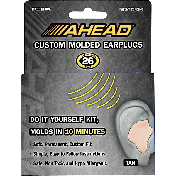 Custom Molded Earplugs Tan