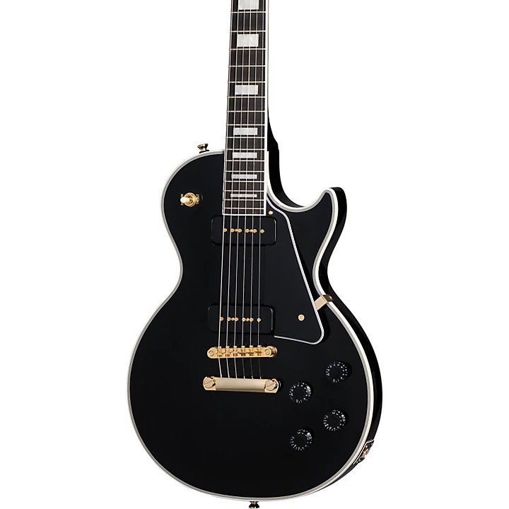 Les Paul Custom P 90 Limited Edition Electric Guitar Ebony