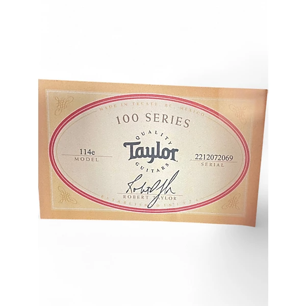 Used Taylor 114E Natural Acoustic Electric Guitar