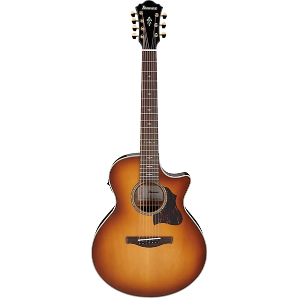 Ibanez AE3007FMH 7 String Grand Auditorium Acoustic Electric Guitar Tobacco Edge Burst