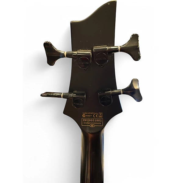 Schecter Guitar Research Used Schecter Guitar Research Stiletto Stealth 4 Black Electric Bass Guitar