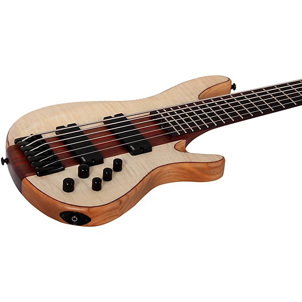 Schecter Guitar Research Charles Berthoud CB 6 6 String Electric Bass Guitar Natural Satin