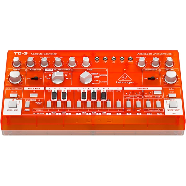 TD 3 TG Analog Bass Line Synthesizer Tangerine