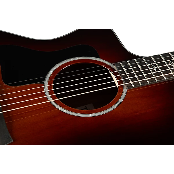 Taylor 224ce K Deluxe Grand Auditorium Left Handed Acoustic Electric Guitar Shaded Edge Burst