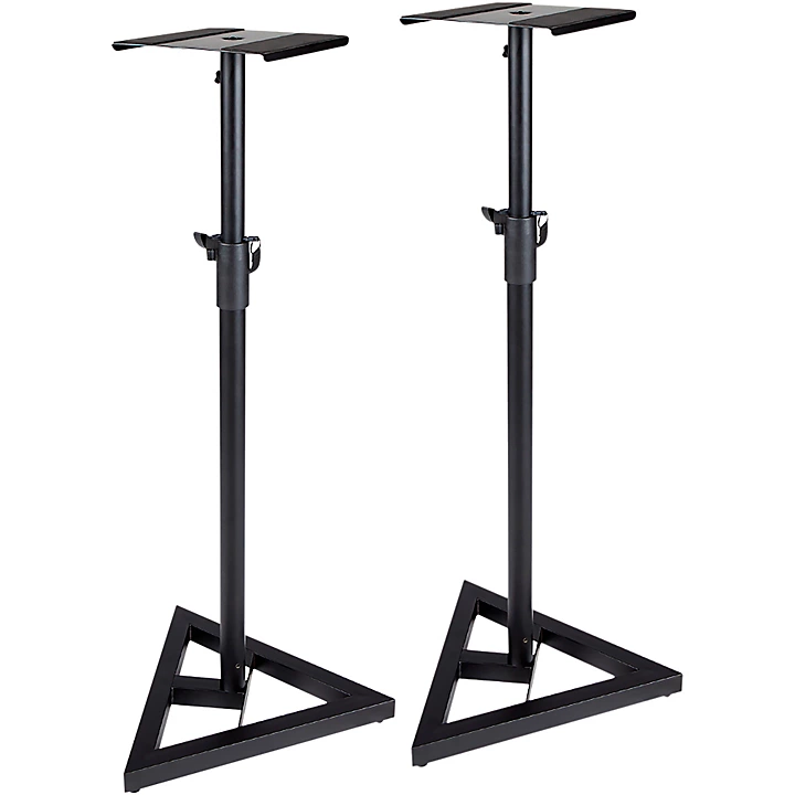 Adjustable Studio Monitor Stand Pair Black