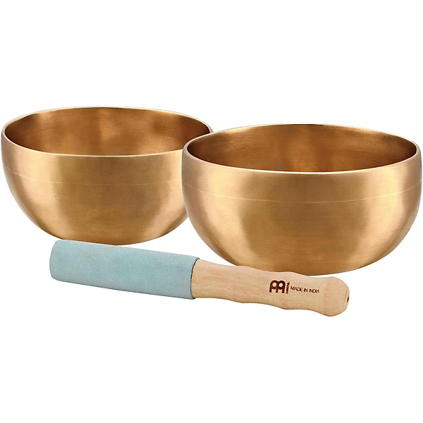 Sonic Energy 2 piece Universal Singing Bowl Set with Resonant Mallet 45 and 49 in