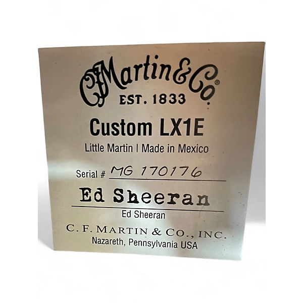 Martin Used Martin Ed Sheeran Limited Edition Signature Natural Acoustic Electric Guitar.gc