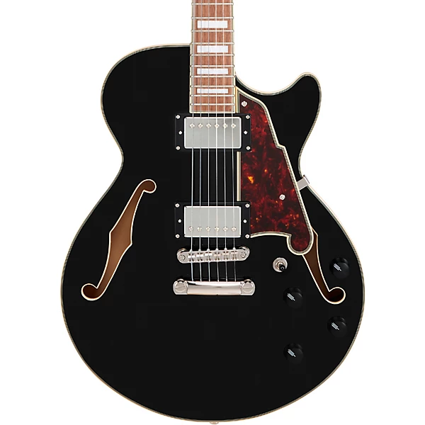 D'Angelico Premier SS Semi Hollow Electric Guitar Solid Black