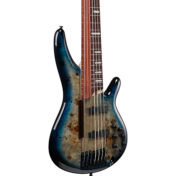 Ibanez Bass Workshop SRAS7 7 String Electric Bass Cosmic Blue Starburst