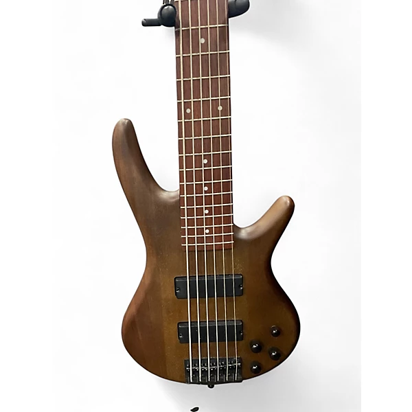 Used Ibanez GSR206 6 String Brown Electric Bass Guitar