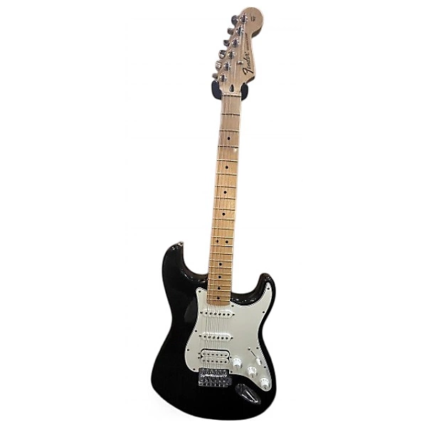 Used Fender Player Stratocaster HSS Black and White Solid Body Electric Guitar