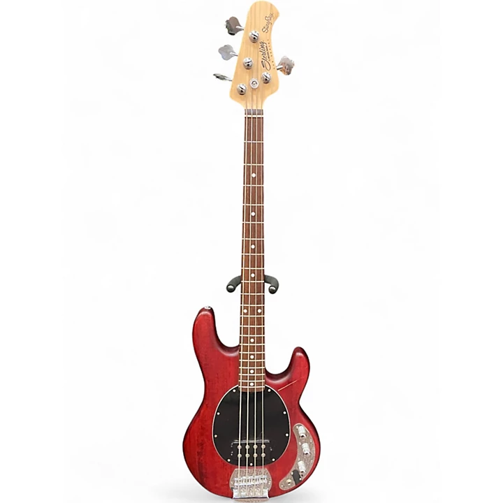 Sterling by Music Man Used Sterling by Music Man Sting Ray Red Electric Bass Guitar.gc