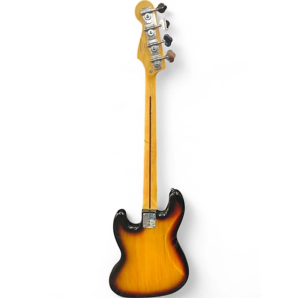 Fender Used 2021 Fender Squier Classic Vibe 60s Jazz Bass 3 Color Sunburst Laurel 3 Tone Sunburst Electric Bass Guitar.gc