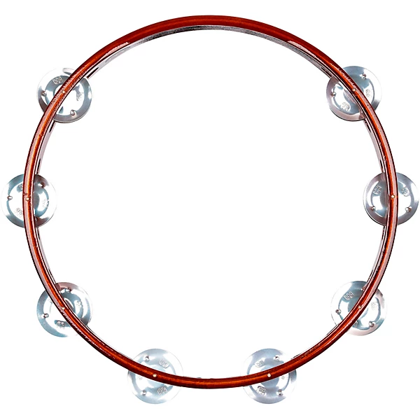 MEINL Wood Tambourine One Row Aluminum Jingles