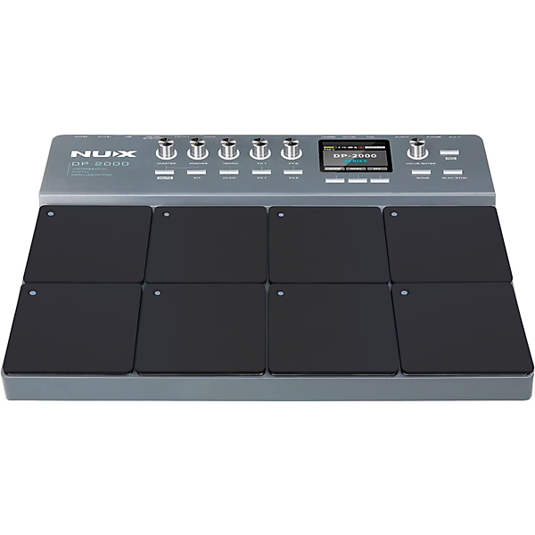 NUX DP 2000 Digital Percussion Pad with 8 Velocity Sensitive Pads, FX, and Bluetooth Black