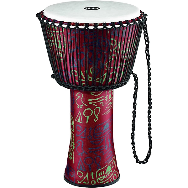 MEINL Rope Tuned Djembe with Synthetic Shell 14 in. Pharaoh's Script