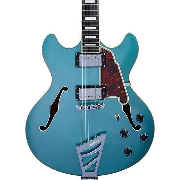 D'Angelico Premier DC Semi Hollow Electric Guitar With Stairstep Tailpiece Ocean Turquoise