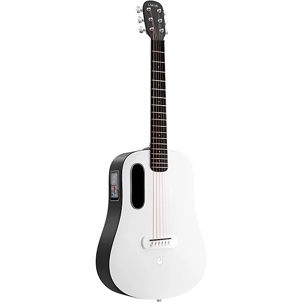 LAVA MUSIC ME PLAY 36 Acoustic Electric Guitar with Lite Bag Level 1 Nightfall Frost White M06305004001000.gc