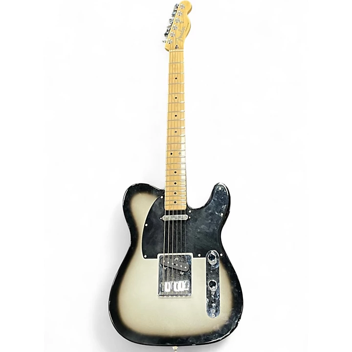 Used Fender Player Telecaster Black and Silver Solid Body Electric Guitar