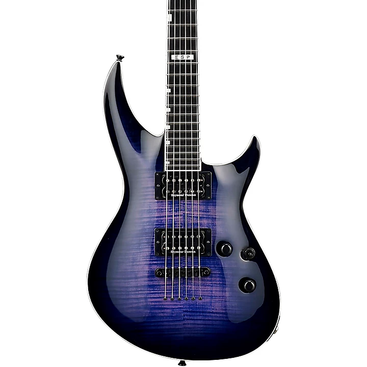 E II Horizon III Flame Maple Electric Guitar Reindeer Blue