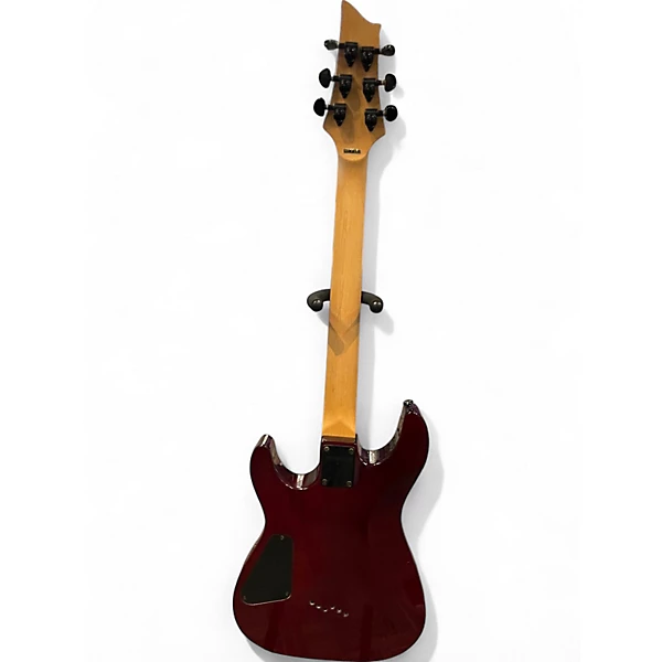 Used Schecter Guitar Research Gryphon Limited Edition Crimson Red Trans Solid Body Electric Guitar