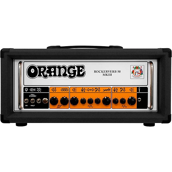 Orange Amplifiers Rockerverb 50 MKIII 50W Tube Guitar Amp Head Level 1 Black J22556004001000.gc