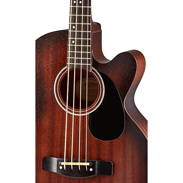 T239B CE BST Terra Acoustic Electric Bass Edge Burst