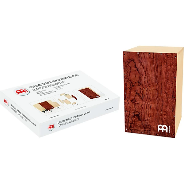 Deluxe Make Your Own Cajon Bubinga Burl Frontplate