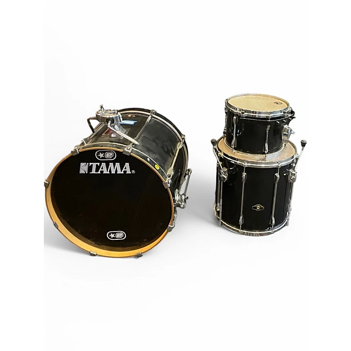 TAMA Used TAMA 3 Piece Superstar Black Drum Kit.gc