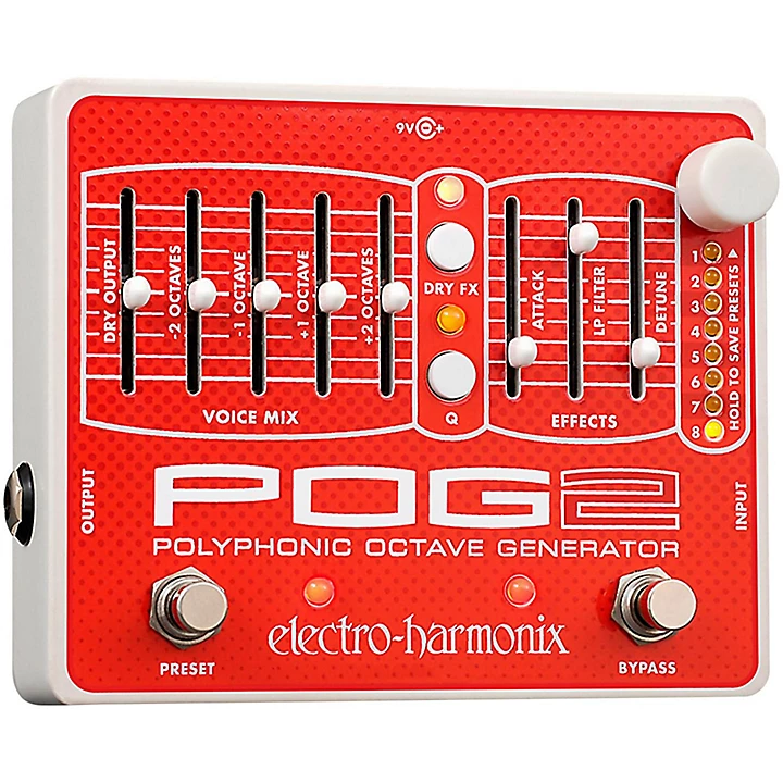 Electro Harmonix POG2 Polyphonic Octave Generator Guitar Effects Pedal