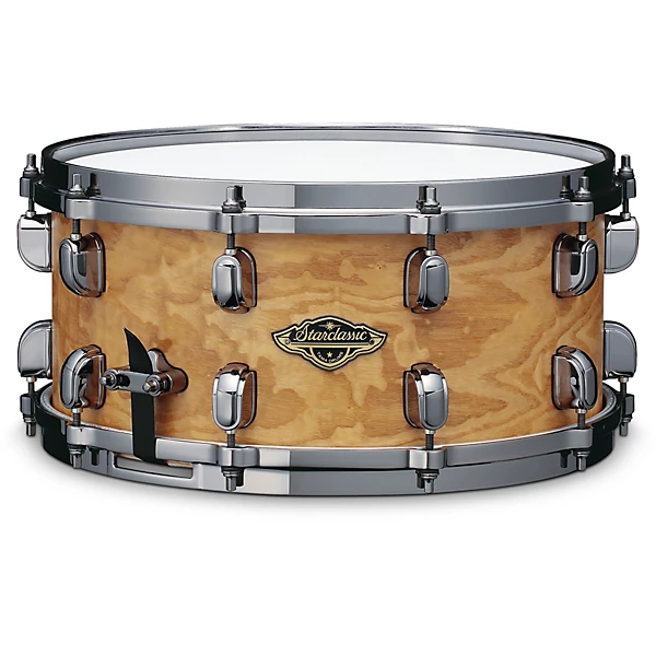 Starclassic Walnut Birch Snare Drum With Black Nickel Hardware