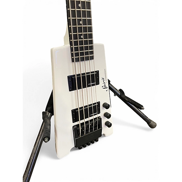 Steinberger Used Steinberger XT25 Spirit 5 String Alpine White Electric Bass Guitar.gc
