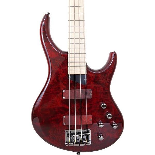 MTD Kingston KZ Electric Bass Guitar Transparent Cherry Maple