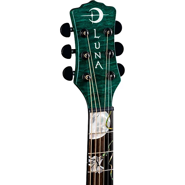 Flora Moonflower Acoustic Electric Guitar Transparent Mallard