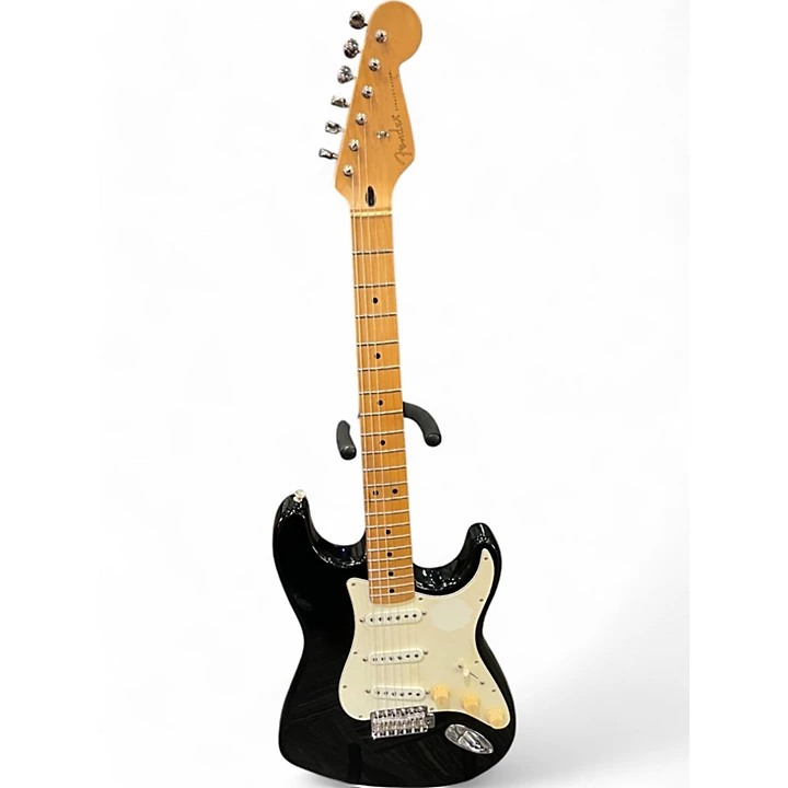 Used Fender Player Stratocaster Black Solid Body Electric Guitar