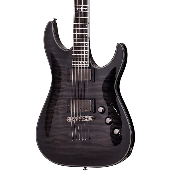 Schecter Guitar Research Hellraiser Hybrid C 1 Electric Guitar Transparent Black Burst