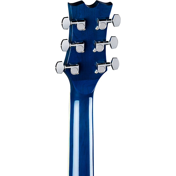 Dean AXS Dreadnought Quilt Acoustic Guitar Transparent Blue