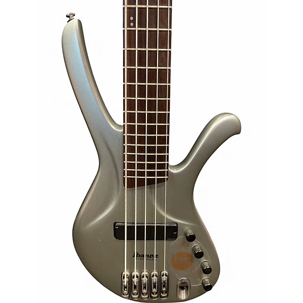 Used Ibanez EDA905 Silver Sparkle Electric Bass Guitar
