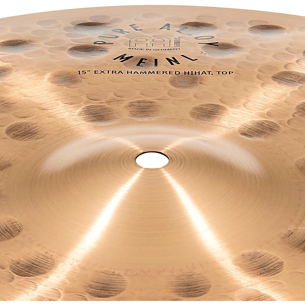 MEINL Pure Alloy Extra Hammered Hi Hat Pair 15 in.