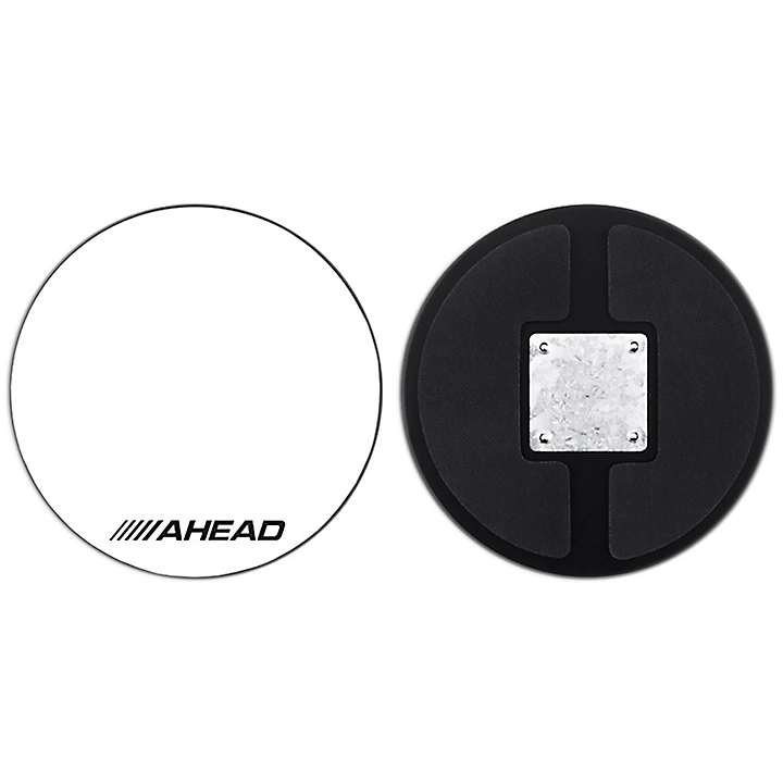 Drum Corp Practice Pad with Snare Sound White Hard Surface 10 in