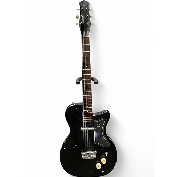 Vintage 1957 Danelectro U 1 Black Solid Body Electric Guitar