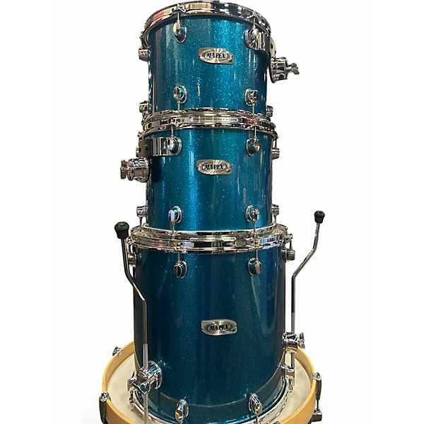 Mapex Used Mapex 4 Piece Pro M Blue Drum Kit.gc