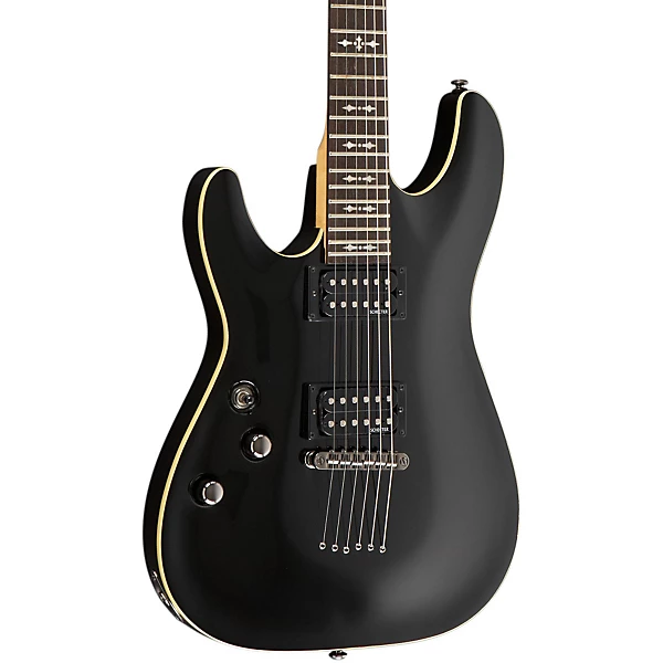 Schecter Guitar Research Omen 6 Left Handed Electric Guitar Black