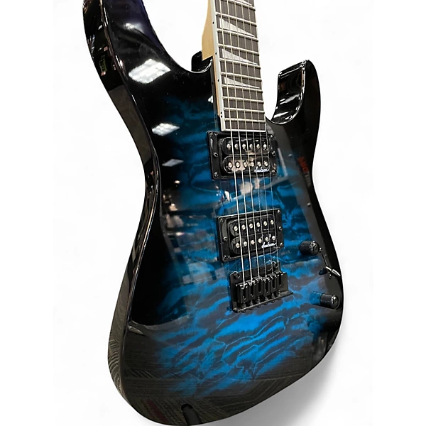 Used Jackson JS20 DINKY Blue Burst Solid Body Electric Guitar