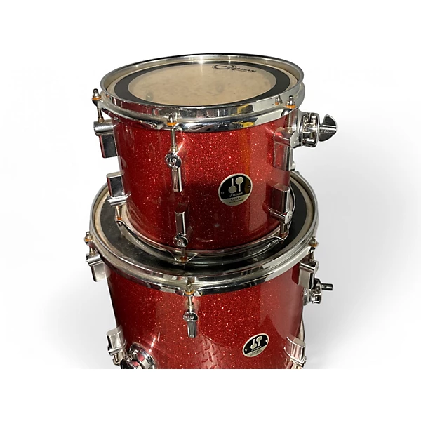 SONOR Used SONOR 3 Piece Safari Red sparkle Drum Kit.gc