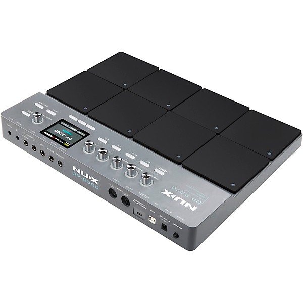 NUX DP 2000 Digital Percussion Pad with 8 Velocity Sensitive Pads, FX, and Bluetooth Black