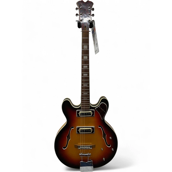 Used Aria DIAMOND 1202 T 2 Tone Sunburst Hollow Body Electric Guitar