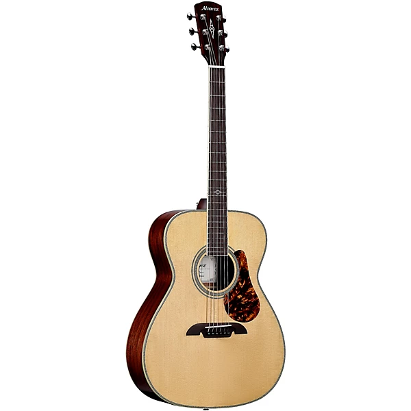 MF60E Herringbone Folk OM Acoustic Electric Guitar Natural